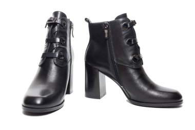 Kadın kış deri ayakkabı