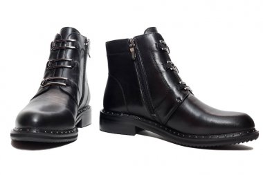 Kadın kış deri ayakkabı