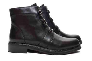 Kadın kış deri ayakkabı