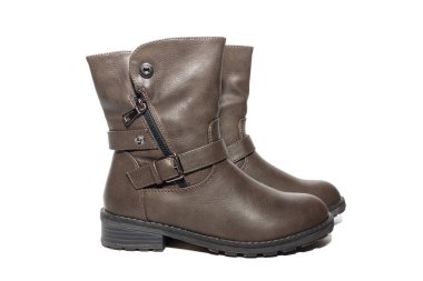 Kadın kış deri ayakkabı