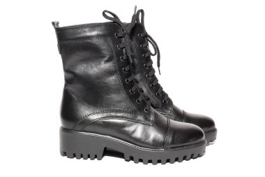 Kadın kış deri ayakkabı