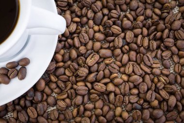 Çuval bezi kahve fincan