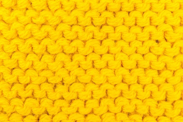 Текстура вязание для желтого цвета — стоковое фото