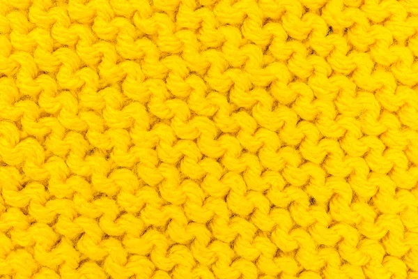 Patroon breien voor gele kleur — Stockfoto