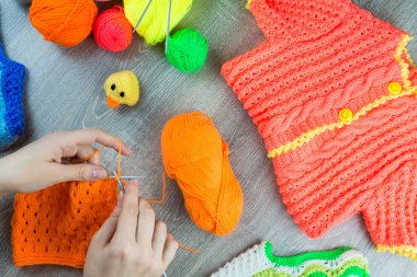 Kız çorap örgü iğneleri dokuma kumaşlar