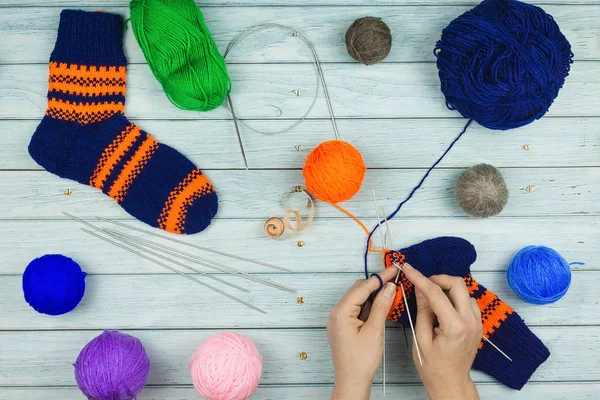 Stricken und Handarbeiten — Stockfoto