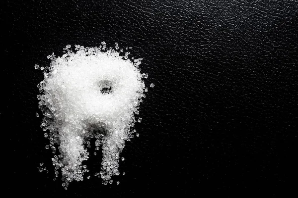 Dente dolorante dello zucchero — Foto Stock