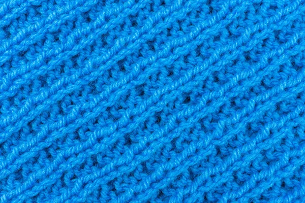 Fundo Malha Textura Tricotada Uma Amostra Tricô Padrão Tricô — Fotografia de Stock