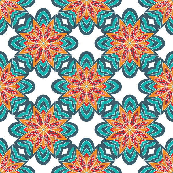 Fondo de mandala. Elementos decorativos vintage. Fondo dibujado a mano. Islam, árabe, indio, motivos otomanos. — Vector de stock