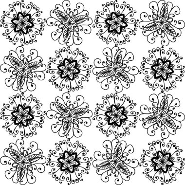 Romantizm izleri, kusursuz desenler, soyut kusursuz desenler, kusursuz vektör deseni. Tekrarlanan geometrik, kusursuz çiçek deseni.