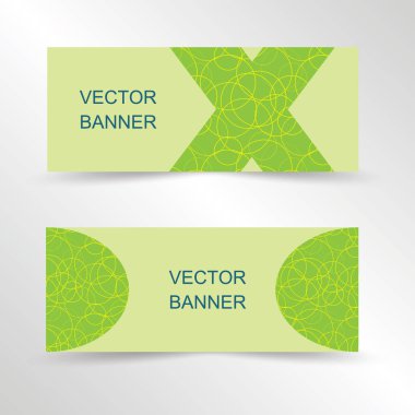 Geometrik afiş seti, web sitesi afiş şablonu tasarımı. İniş sayfası tasarımı, tanıtım afişi, reklam. Kullanımı ve kişiselleştirilmesi kolay. Vektör İllüstrasyonu