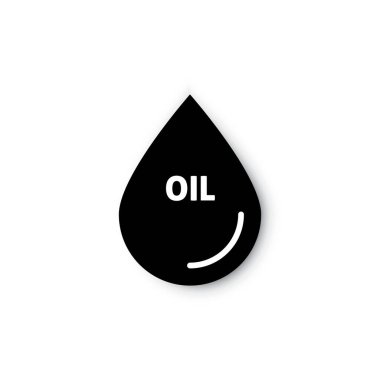 Petrol ya da benzin damlası. uygulamalar ve web siteleri için damlacık düz vektör simgesi