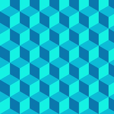 Geometrik vektör arkaplanı. Küp şekilleri. Optik yanılsama