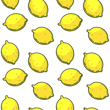 Vektör limon ile seamless modeli