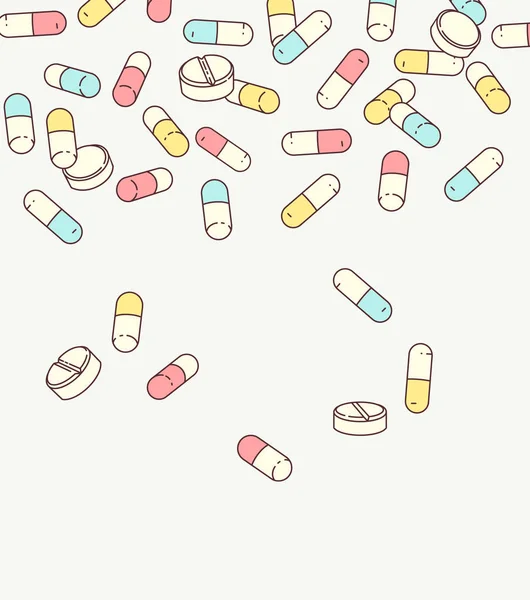 Tamplate farmaci di colore . — Vettoriale Stock