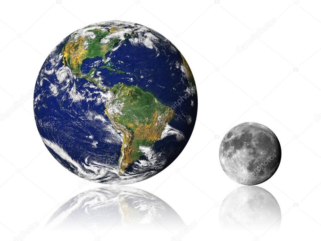 Earth Moon reflection