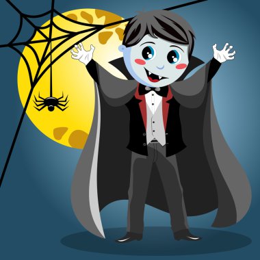 Vampir halloween kostüm dolunay evlat