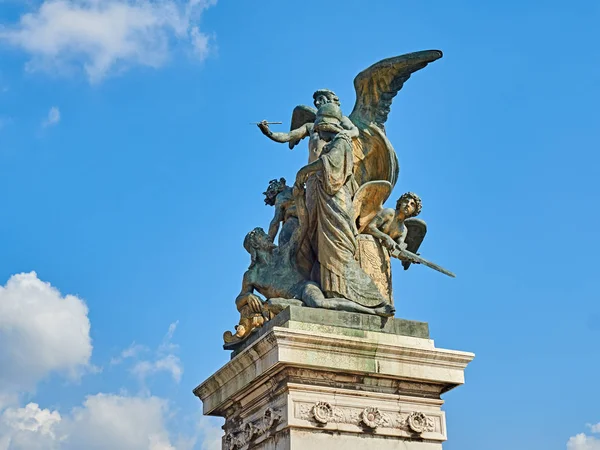 Fronte statua Altare della Patria a Roma — Foto Stock