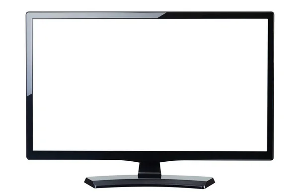 Pantalla en blanco monitor tv aislado — Foto de Stock