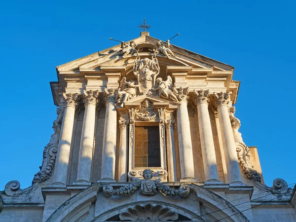 Facciata Santi Vincenzo Anastasio Piazza Trevi Roma — Foto Stock