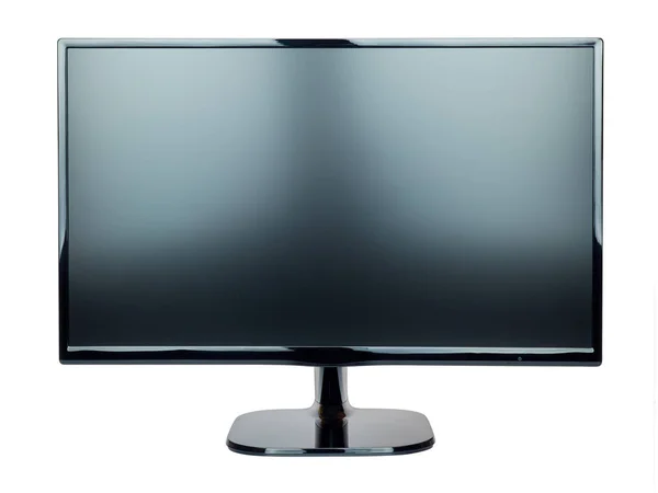 Экран монитора телевизор изолирован на белом — стоковое фото