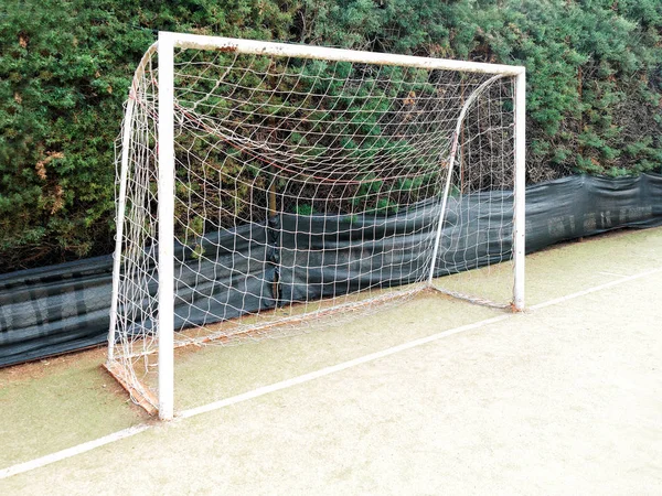 Empty Soccer Football Goal — Stock Photo, Image