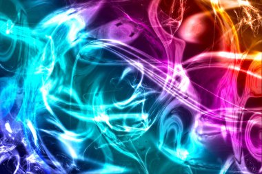 Parlayan soyut Cloror dalga arka plan