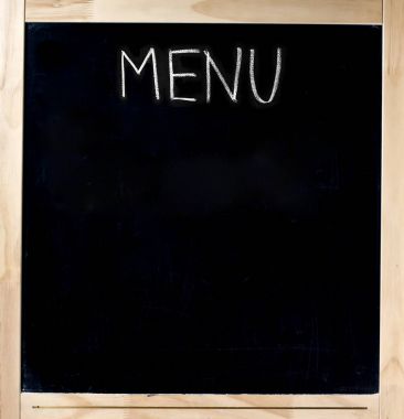 Boş Restoran Menü yazı tahtası