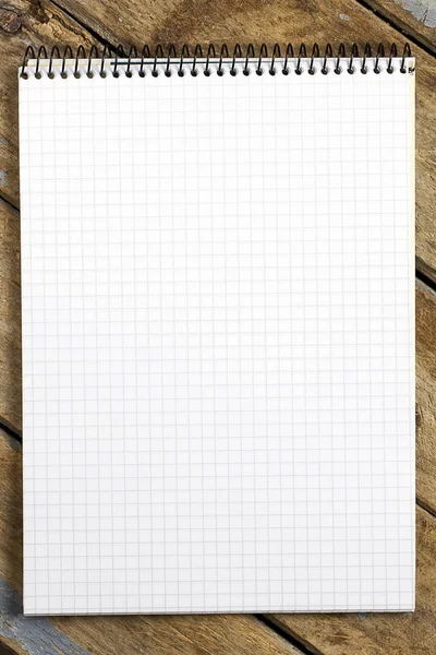 Cuaderno en blanco espiral cuadrado — Foto de Stock