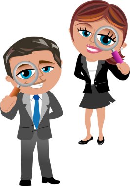 İş kadını ve Büyüteç arıyor işadamı