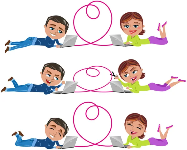 Kaç izole internet üzerinden aşk duyguları içinde