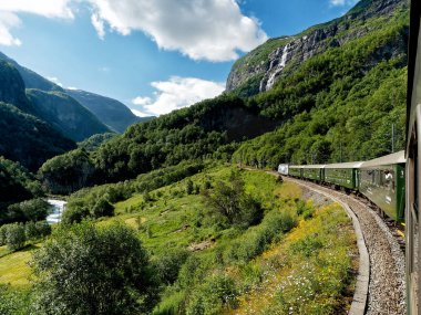 Flamsbana trenin Flam tren Norveç