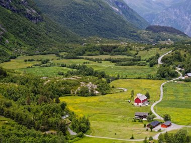 Valley manzara Norveç 