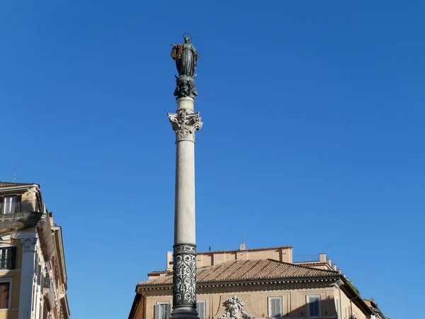 La Colonna Immacolata Concezione Roma Italia — Foto Stock