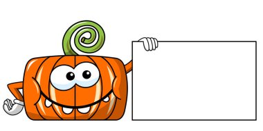 Komik kabak karakter izole holding boş afiş