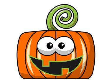 İzole mutlu Meydanı Cadılar Bayramı Balkabağı