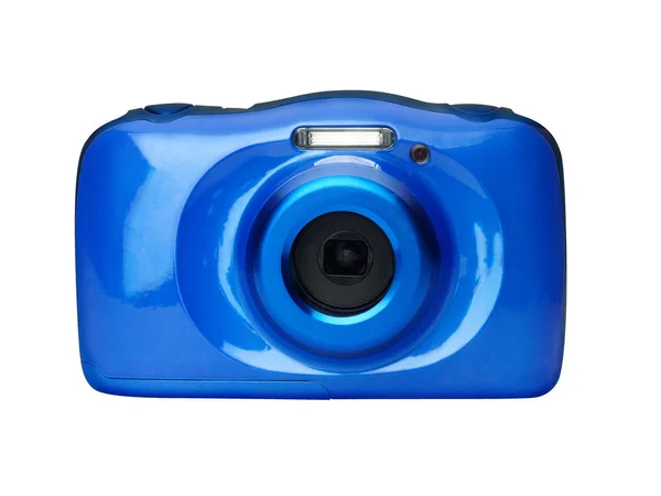 Compact digital camera front view isolated — Stock Photo, Image