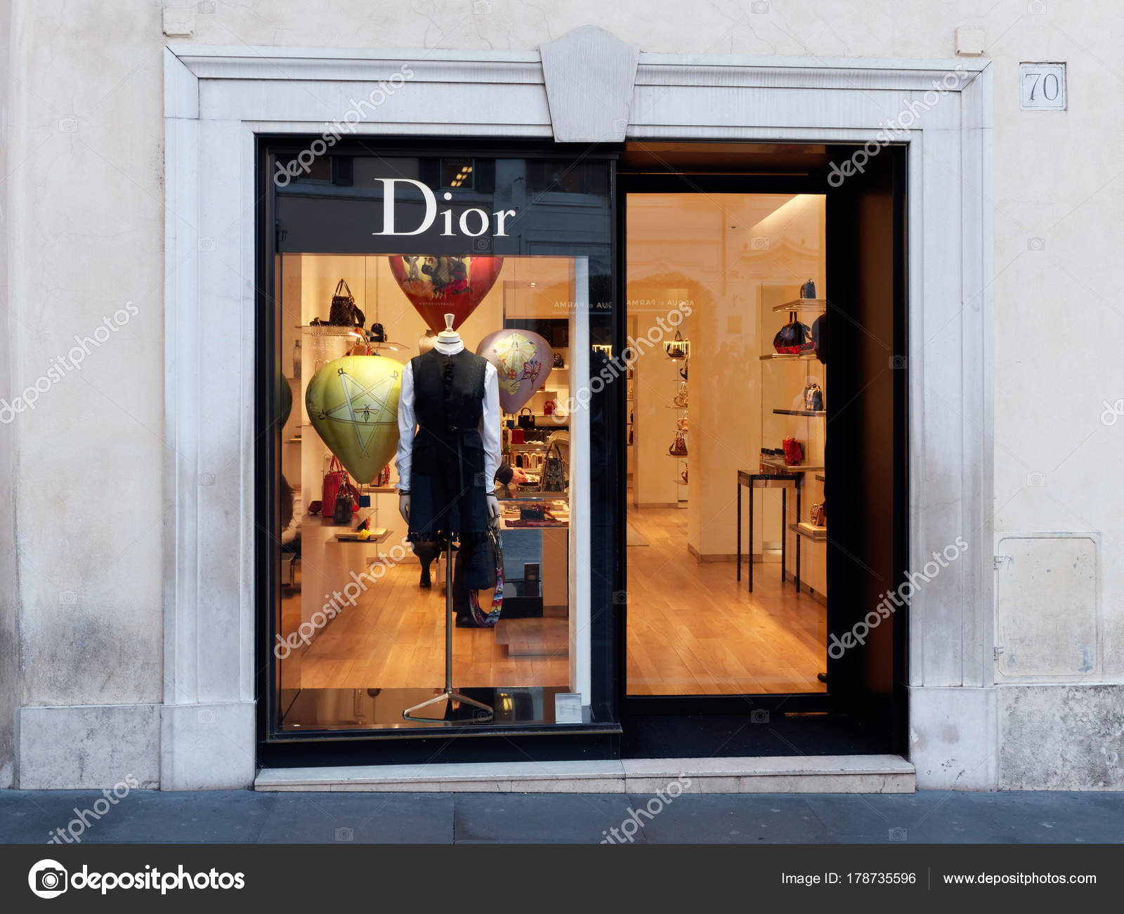 Dior Window shop at Spain square 