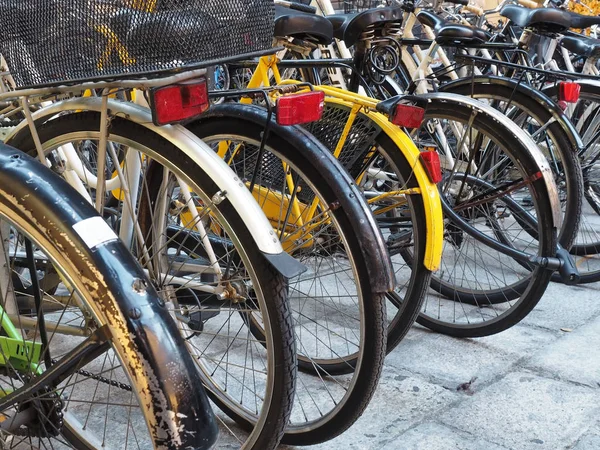 自転車バイク駐車場 — ストック写真