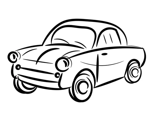 Coche vintage estilizado — Vector de stock