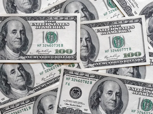 Achtergrond van de financiering van de dollar bills ons bankbiljetten — Stockfoto