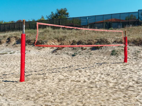 Puste boisko do siatkówki plażowej — Zdjęcie stockowe