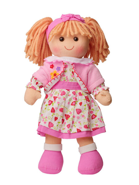 Rag doll isolated on a white background