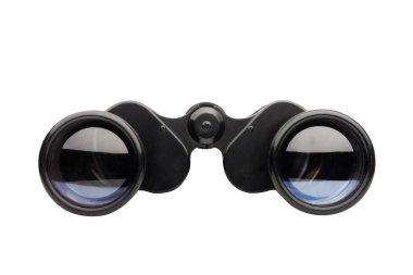 dürbün ön görünümü beyaz üzerinde izole.