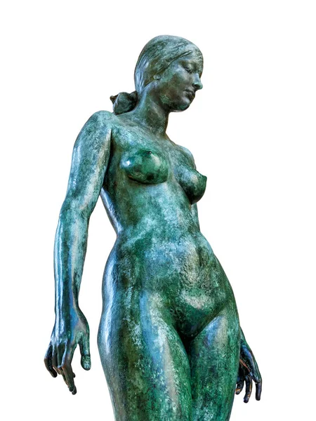 Antike Nackte Frau Statue Isoliert — Stockfoto