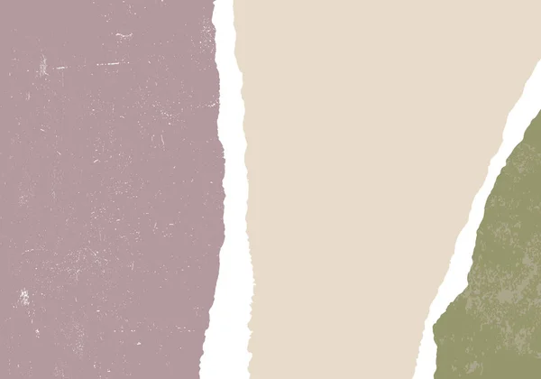 Abstract Textuur met gescheurd papier. Vector Illustratie in Pastel Kleuren — Stockvector