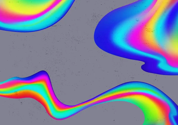 Abstract Background with Flowing Colorful Waves. Vector de color arco iris — Vector de stock