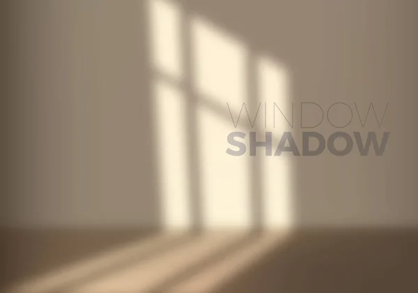Vektor Transparenter Schatten des Fensters. Dekoratives Gestaltungselement für Collagen. Kreativer Overlay-Effekt für Attrappen — Stockvektor