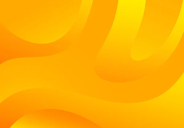 黄色の波を持つ抽象的な背景。ベクトルミニマルバナー — ストックベクタ