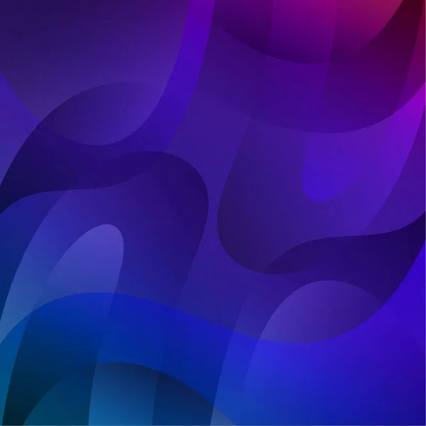 Antecedentes abstractos con gradiente colorido. Vector Bg en colores azul y púrpura con ondas geométricas dinámicas — Vector de stock